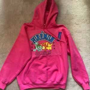 Pokemon Pink Graphic Sweatshirt Hoodie